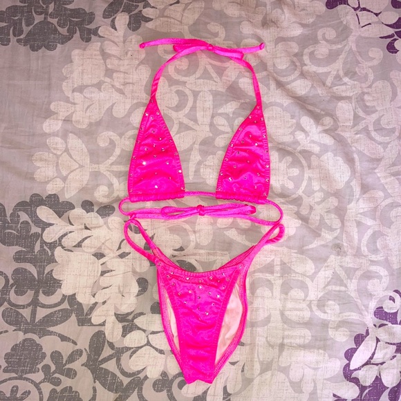 Swarovski Rhinestone Competition Bikini Set👙 ⭐️SALE⭐️‼️ - Picture 1 of 7
